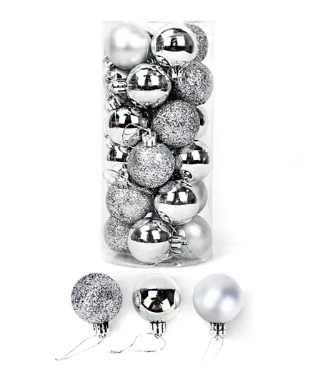 Christmas Decoration Ornaments - Silver