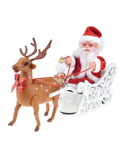 تمثال سانتا كلوز على الزلاجة بمناسبة عيد الميلاد