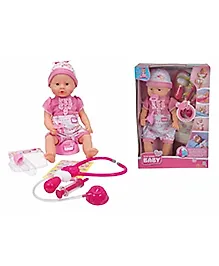 Simba New Born Baby With Doctor Accessories - Pink & White