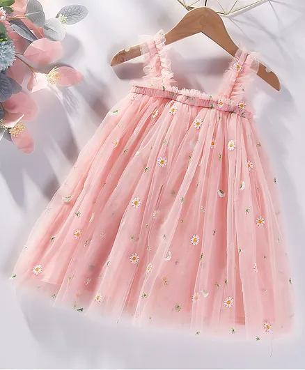 Kookie Kids Floral Dress - Pink