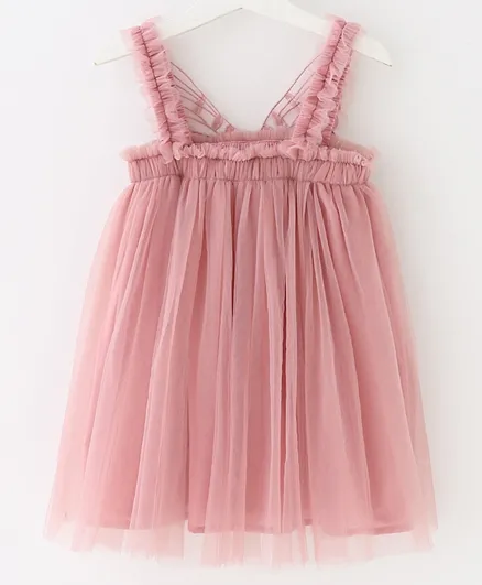 Kookie Kids Butterfly Applique Dress - Pink