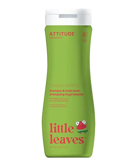 Attitude Little Leaves 2-in-1 Shampoo and Body Wash Watermelon and Coco - 473mL