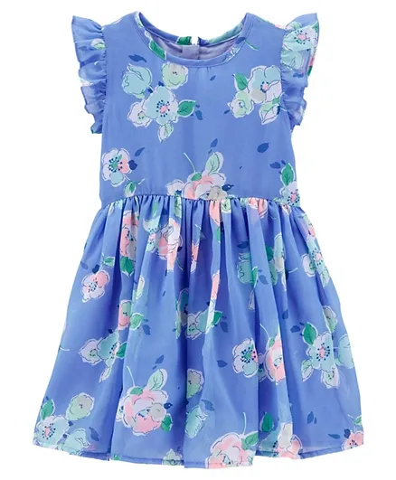 OshKosh B'Gosh Floral Dress - Blue