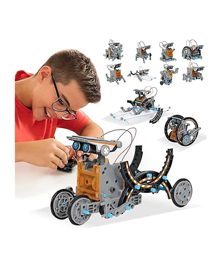 Kidsavia 12 In 1 Education Solar Robot Toy - 190 Pieces