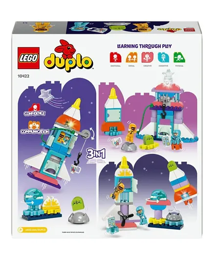 LEGO Duplo Town 3 in 1 Space Shuttle Adventure 10422 - 58 Pieces