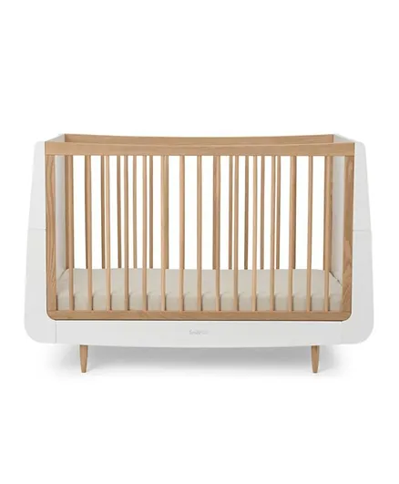 Snuz SnuzKot Skandi Convertible Nursery Cot Bed With 3 Mattress Height - Oak