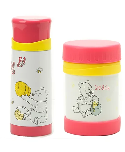 Disney Winnie The Pooh Bullet Flask   Food Jar - Multicolour