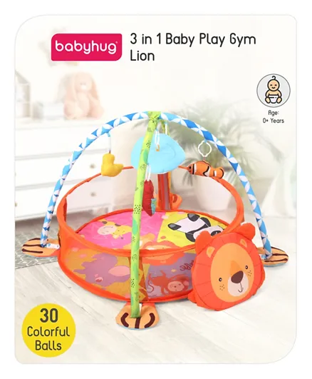 Babyhug 3 in 1 Baby Play Gym Lion
