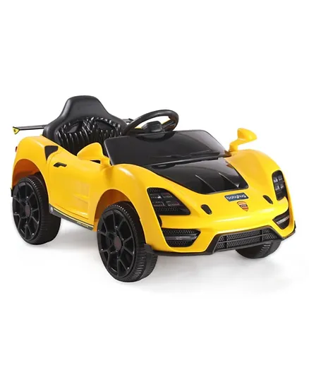 Babyhug Battery Operated Ride On  Car with Music & Lights - Yellow