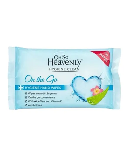 Oh So Heavenly On the Go Hand Wipes - Pack of 10