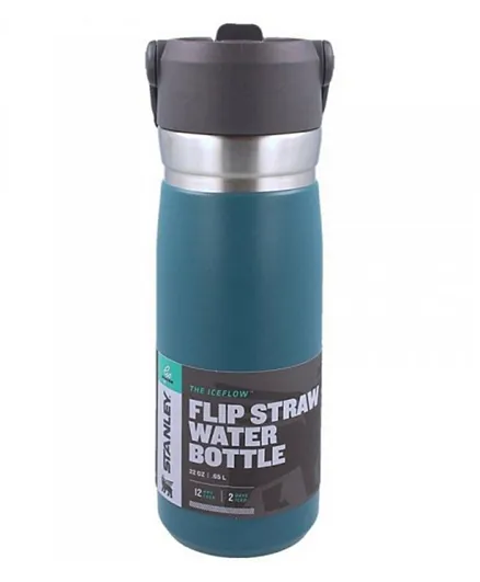 Stanley Jr IceFlow Flip Straw Water Bottle Lagoon - 0.65L