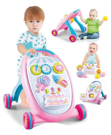 KHS Multi function Baby Walker Toy - Pink