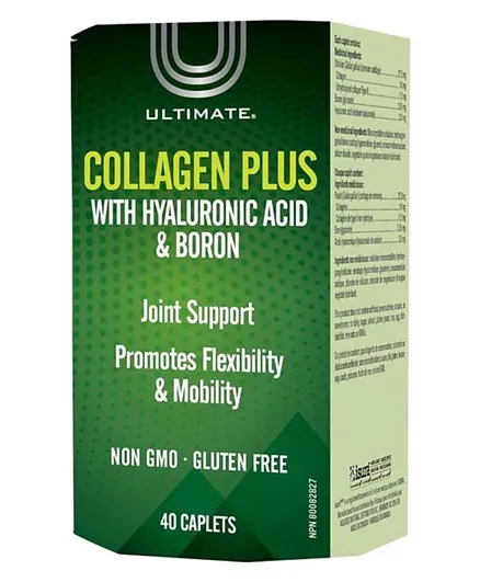 Ultimate Collagen Plus With Hyaluronic Acid And Boron - 40 Caplets