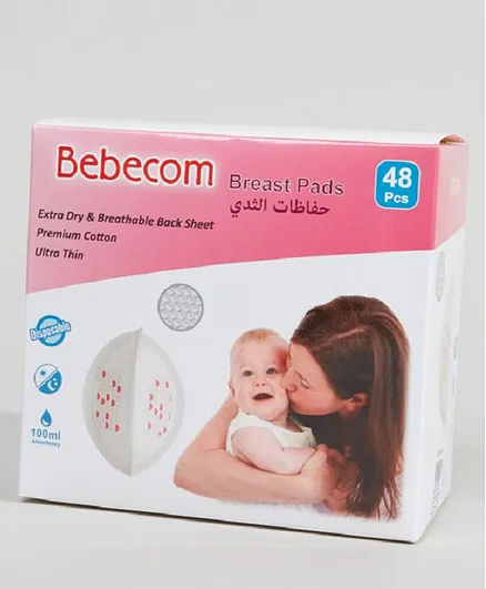 Bebecom Breast Pads - 48 Pieces