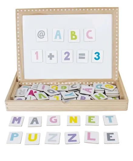Jabadabado Magnet Plate of Alphabets & Numbers - Set of 2