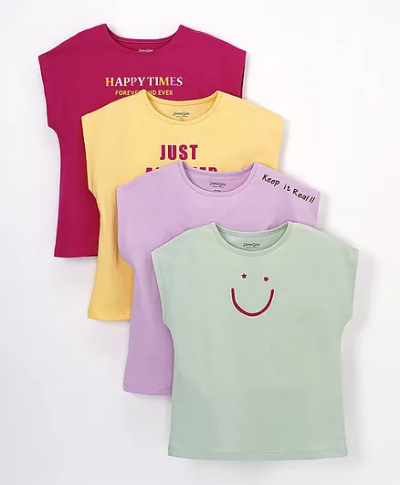 Primo Gino 4 Pack Graphic T-Shirt - Multicolor