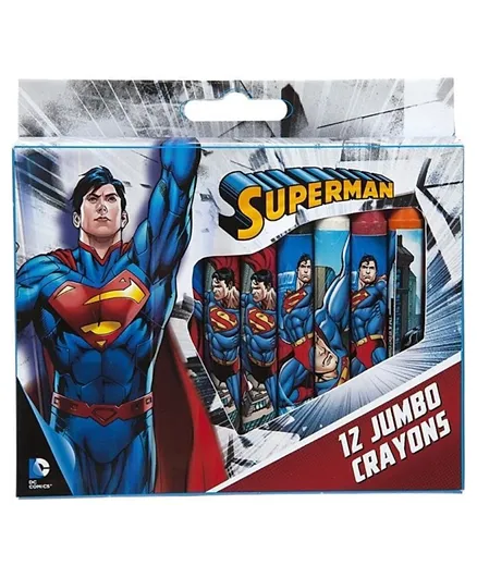 PMS Superman Jumbo Crayons - Pack of 12