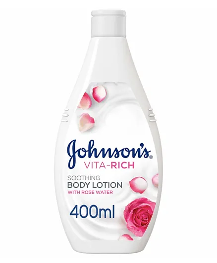Johnson & Johnson Vita-Rich Soothing Rose Water Body Lotion - 400ml