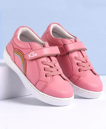 Babyoye Velcro Closure Casual Shoes - Pink