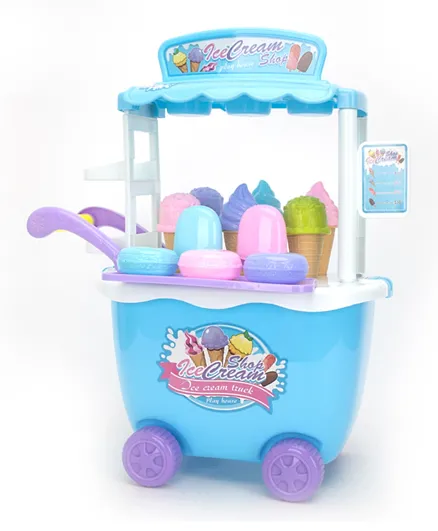 Dessert Ice Cream Selling Trolley Toy - 36 Pieces