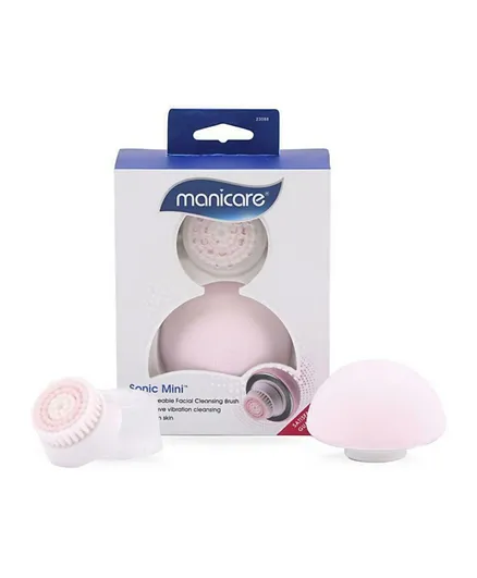 Manicare Sonic Mini Rechargeable Facial Cleansing Brush 23088 - Light Pink