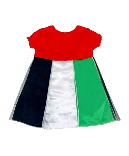 بارتي ماجيك فستان بعلم الإمارات - متعدد الألوان