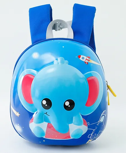 Elephant Hard Front Backpack Blue - 11 Inch