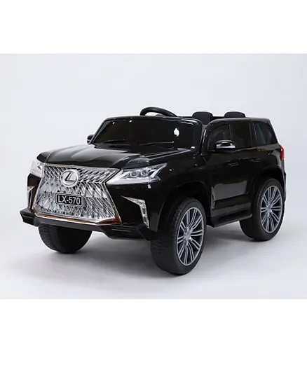 Battery Operated Ride On Car with LED Light and Music - Black