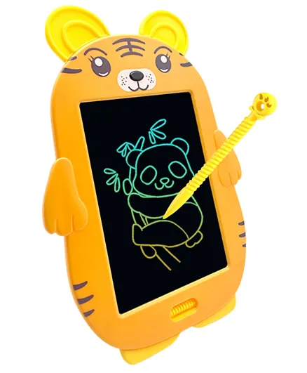 Tiger LCD Writing & Drawing Tablet - Yellow