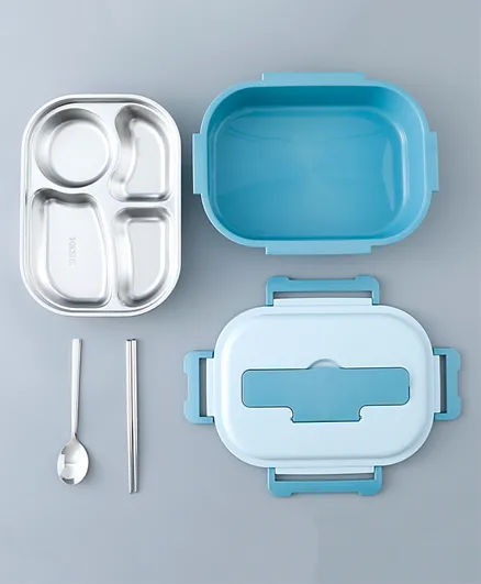 Kids Oval Lunch Box - Blue