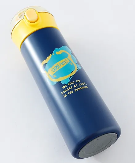 Printed Unisex Sipper Bottle Navy - 500mL