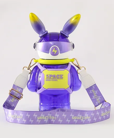 Robot Shape Sipper Bottle Purple - 1100mL