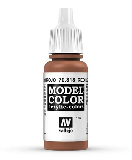 Vallejo Model Color 70.818 Red Leather - 17mL