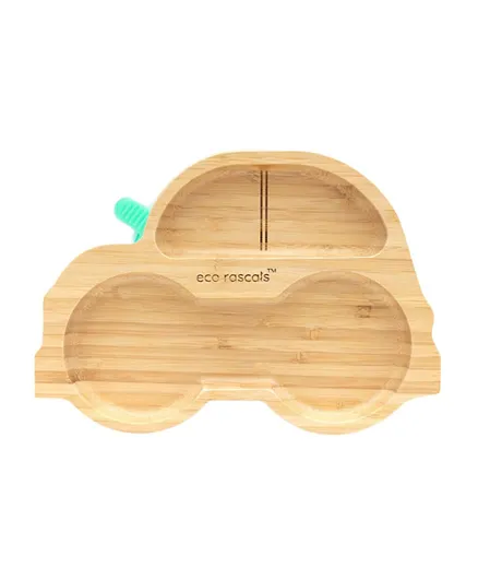Eco Rascals Bamboo Car Suction Plate - Green