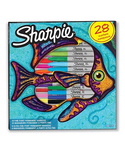 Sharpie Permanent Fish Markers - Pack of 28