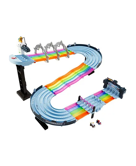 Hot Wheels Mario Kart Rainbow Road Track Set