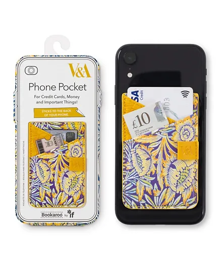 IF V & A Bookaroo Phone Pocket - Morris Tulip & Willow