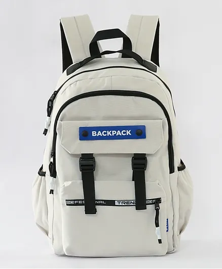 Logo School Backpack White - 20 Inch