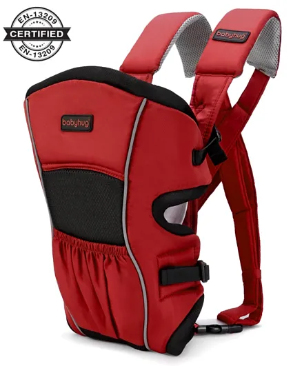 Babyhug Embrace 2 Way Baby Carrier With Detachable Bib - Red