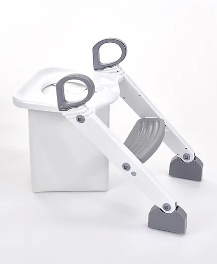 Baby Potty Seat With Ladder - Grey