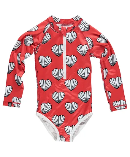 Beach & Bandits What the Shell? Swimsuit - Red