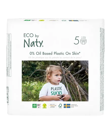 Naty Diapers Size 5 - 22 Pieces