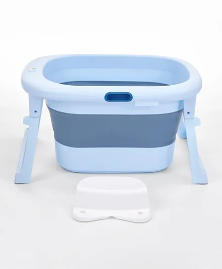 فاب ان فانكي - حوض استحمام للأطفال قابل للطي - أزرق
