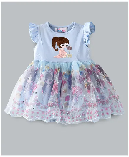 Babyqlo Cute Girl Dress - Blue