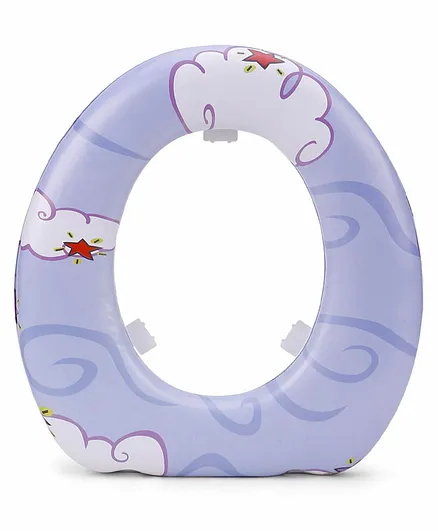 Babyhug Soft Cushioned Baby Potty Seat Cloud Print - Sky Blue