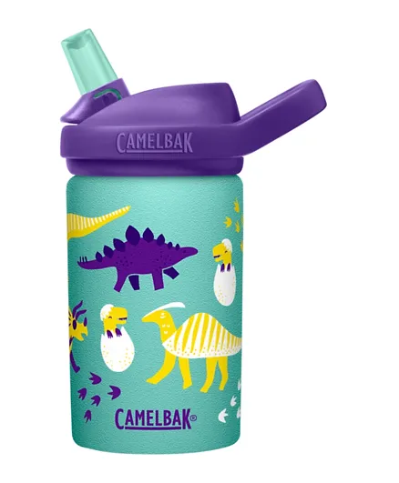 Camelbak Hatching Dinos Eddy  Vacuum Insulated Stainless Steel Kids Sipper Water Bottle - 400mL