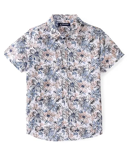 باين كيدز - قميص بطبعة زهور - متعدد الألوان