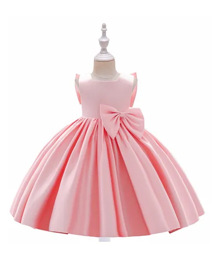 Kookie Kids Bow Detail Dress - Baby Pink