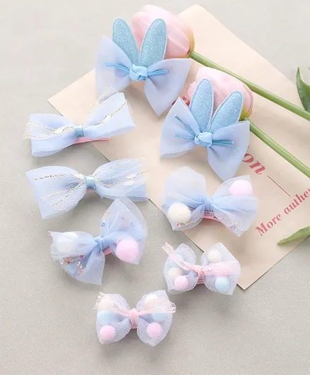 Kookie Kids Bow & Butterfly Clips - 8 Pieces