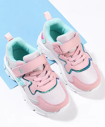 Cute Walk by Babyhug Sneakers With Velcro Closure - Pink